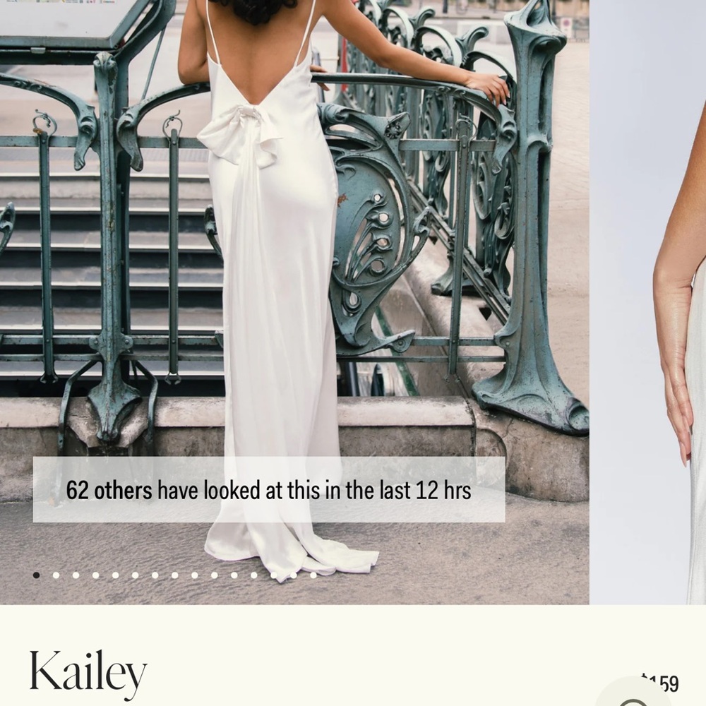 NWT Meshki Kailey low back bow maxi dress
